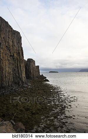 Picture - Cliffs on remote beach. Fotosearch