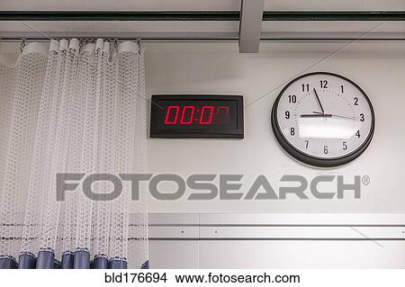 Clocks in hospital room View Large Photo Image Picture - Clocks in hospital room. Fotosearch
