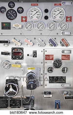 Close up of control panel gauges View Large Photo Image Stock Photo - Close up of control panel gauges. Fotosearch