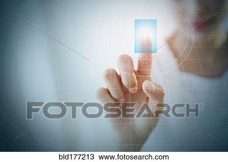 Close up of Hispanic woman touching digital screen View Large Photo Image Stock Image - Close up of Hispanic woman touching digital screen. Fotosearch