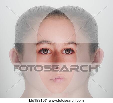 Double exposure of face of mixed race girl View Large Photo Image Stock Photo - Double exposure of face of mixed race girl. Fotosearch