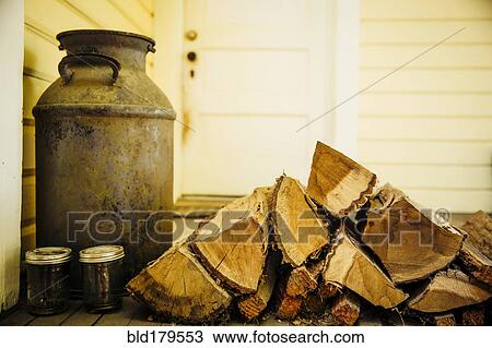 Firewood logs on patio View Large Photo Image Stock Image - Firewood logs on patio. Fotosearch
