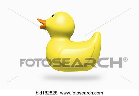 Stock Photo - Floating rubber duck. Fotosearch