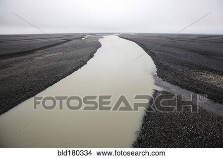 Glacial river in remote landscape View Large Photo Image Picture - Glacial river in remote landscape. Fotosearch