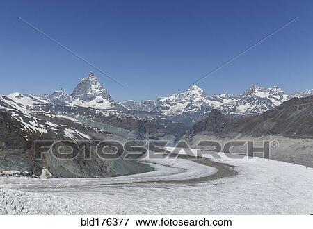 Glacier in remote mountains View Large Photo Image Stock Photo - Glacier in remote mountains. Fotosearch