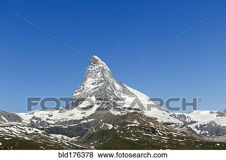 Matterhorn mountain in remote landscape, Canton Wallis, Switzerland View Large Photo Image Stock Photo - Matterhorn mountain in remote landscape, Canton Wallis, Switzerland. Fotosearch