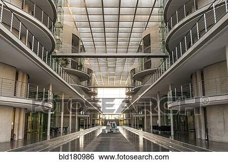Stock Photograph - "Modern architecture of German Parliament building, Berlin, Germany". Fotosearch