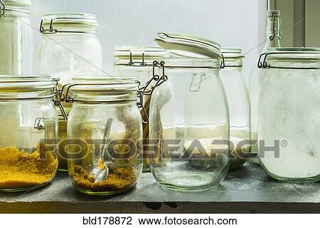 Open jars in windowsill View Large Photo Image Stock Image - Open jars in windowsill. Fotosearch