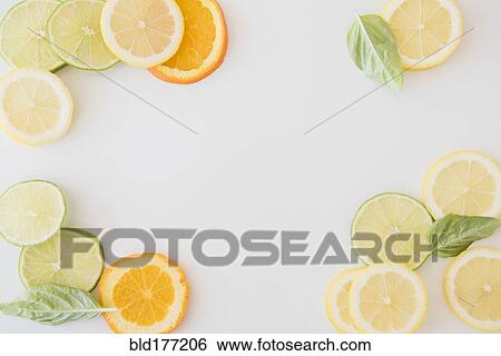 Orange, lemon and lime slices View Large Photo Image Stock Photograph - Orange, lemon and lime slices. Fotosearch