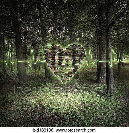 Pixelated heart floating in forest View Large Photo Image Stock Photograph - Pixelated heart floating in forest. Fotosearch