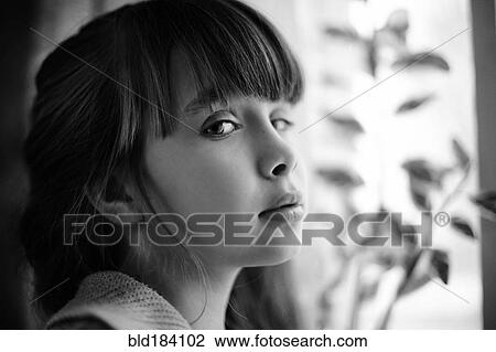 Profile of Caucasian girl with cynical expression View Large Photo Image Stock Image - Profile of Caucasian girl with cynical expression. Fotosearch