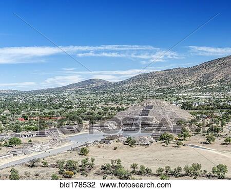 Pyramid ruins in remote landscape, San Juan Teotihuacan, State of Mexico, Mexico View Large Photo Image Stock Image - Pyramid ruins in remote landscape, San Juan Teotihuacan, State of Mexico, Mexico. Fotosearch