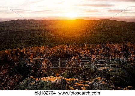 Sunrise over rural landscape, Ural, Ural, Russia View Large Photo Image Picture - Sunrise over rural landscape, Ural, Ural, Russia. Fotosearch