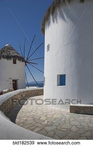 Stock Photo - Walkway and exterior of traditional building. Fotosearch