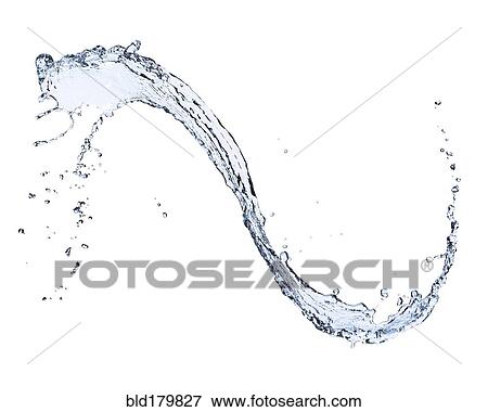 Stock Photo - Water splashing on white background. Fotosearch