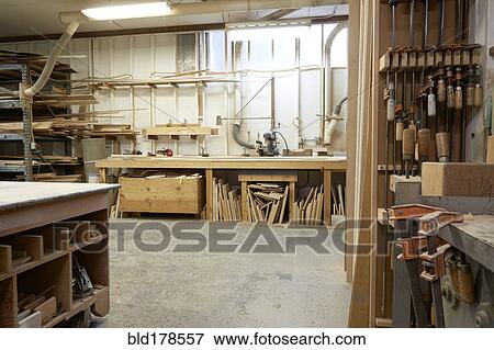 Wood, workbenches and tools in workshop View Large Photo Image Stock Photo - Wood, workbenches and tools in workshop. Fotosearch