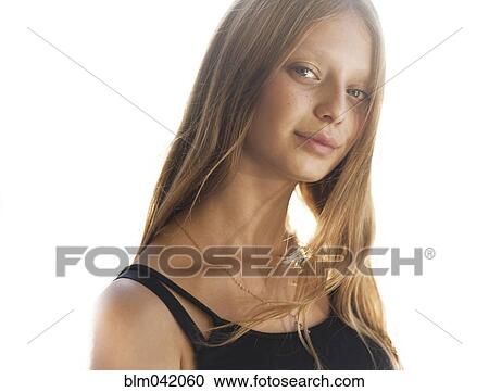 Wind blowing hair of Caucasian teenage girl View Large Photo Image Stock Image - Wind blowing hair of Caucasian teenage girl. Fotosearch