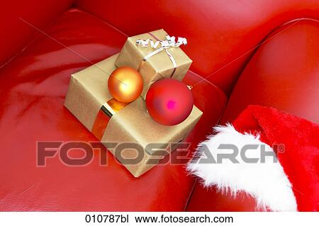 arrangement of christmas presents and decoration objects View Large Photo Image Stock Image - arrangement of christmas presents and decoration objects. Fotosearch