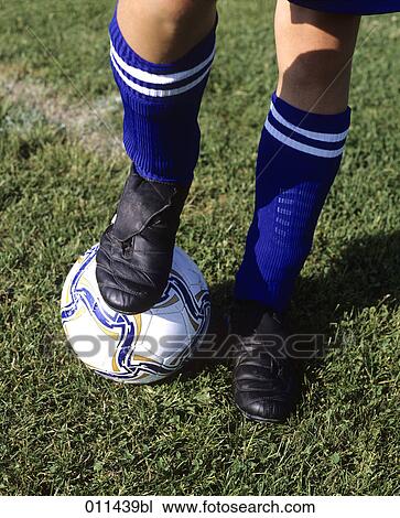 close-up of football player´s legs with ball View Large Photo Image Stock Image - close-up of football player´s legs with ball. Fotosearch