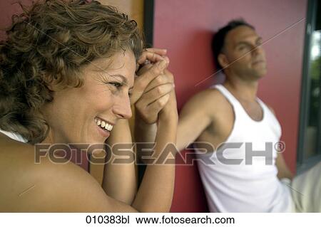 close-up of woman relaxed with her partner View Large Photo Image Stock Image - close-up of woman relaxed with her partner. Fotosearch