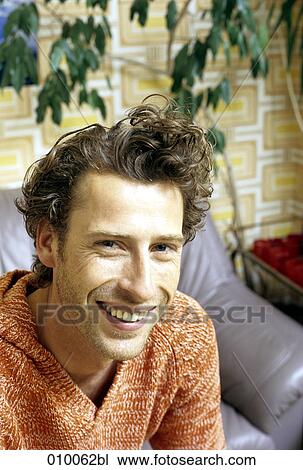 close-up portrait of caucasian male smiling View Large Photo Image Stock Image - close-up portrait of caucasian male smiling. Fotosearch
