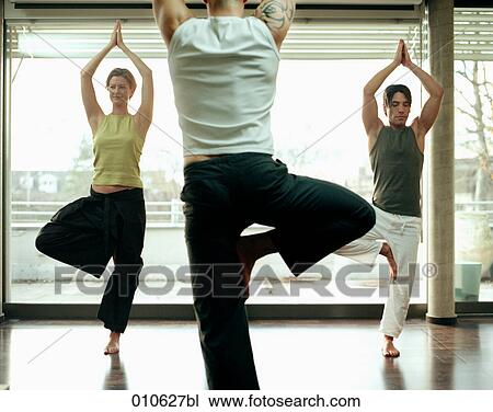 group of people doing yoga exercises in studio View Large Photo Image Stock Image - group of people doing yoga exercises in studio. Fotosearch