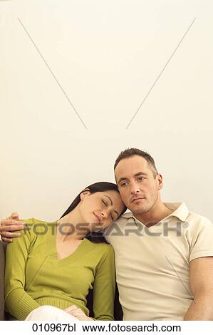 Man embracing his sleeping wife View Large Photo Image Stock Image - Man embracing his sleeping wife. Fotosearch