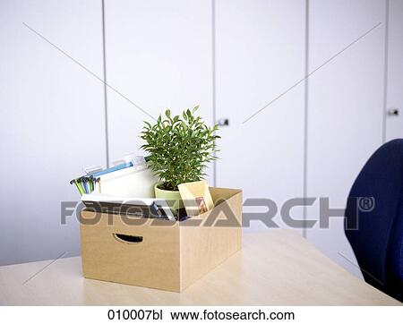 moving box on emty office desk View Large Photo Image Stock Image - moving box on emty office desk. Fotosearch