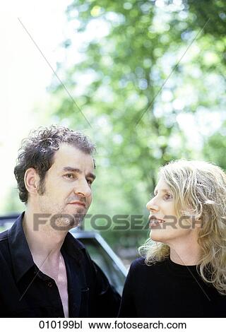 portrait of couple outdoors View Large Photo Image Stock Image - portrait of couple outdoors. Fotosearch