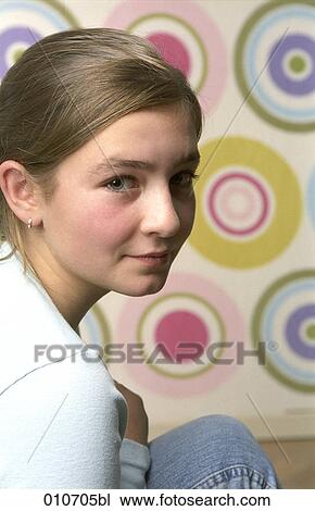 portrait of girl looking over her shoulder View Large Photo Image Stock Image - portrait of girl looking over her shoulder. Fotosearch