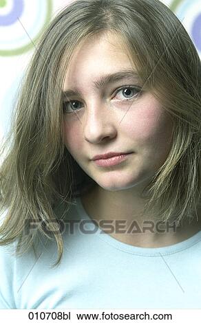 Stock Image - portrait of girl. Fotosearch
