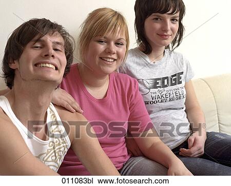 Portrait of three teenagers View Large Photo Image Stock Image - Portrait of three teenagers. Fotosearch