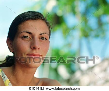 portrait of woman on vacation View Large Photo Image Stock Image - portrait of woman on vacation. Fotosearch