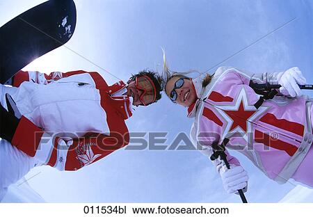portrait of young couple in winter clothes View Large Photo Image Stock Image - portrait of young couple in winter clothes. Fotosearch