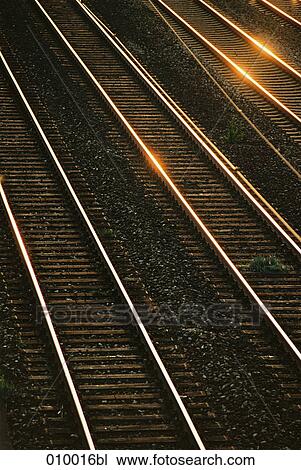 railway tracks at sunset View Large Photo Image Stock Image - railway tracks at sunset. Fotosearch