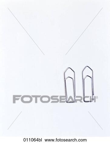 Stock Image - Two paperclips. Fotosearch