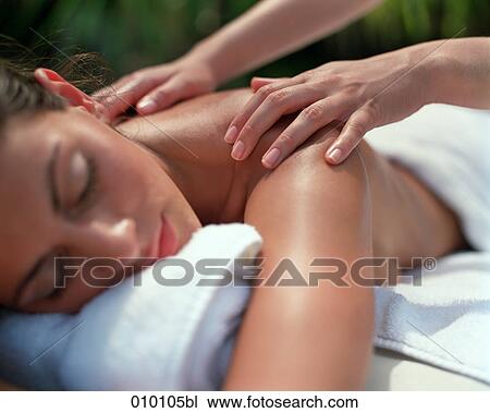 woman being massaged View Large Photo Image Stock Image - woman being massaged. Fotosearch