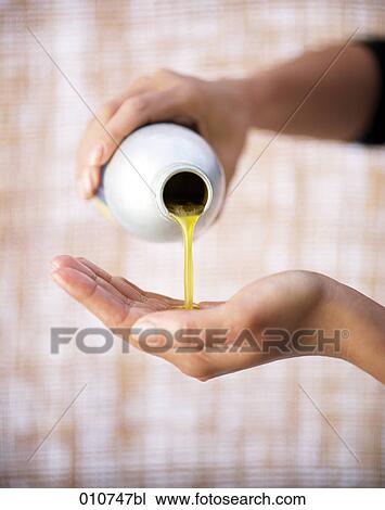 yellow liquid poured into palm of female hand View Large Photo Image Stock Image - yellow liquid poured into palm of female hand. Fotosearch