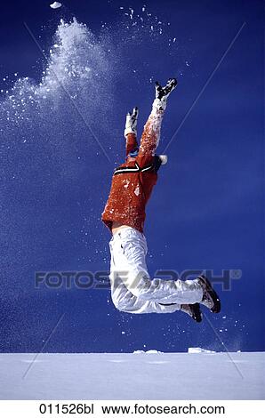 young man jumping in snow View Large Photo Image Stock Image - young man jumping in snow. Fotosearch