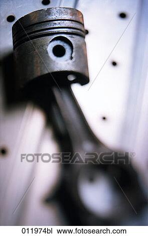 Stock Image - close-up of piston. Fotosearch