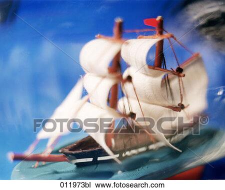 close-up of ship in a bottle View Large Photo Image Stock Image - close-up of ship in a bottle. Fotosearch