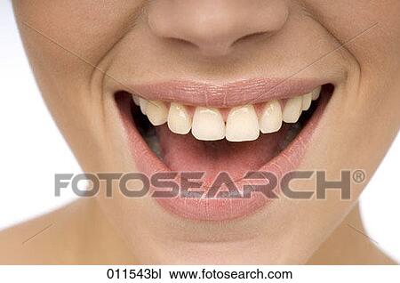 close-up on a young woman laughing View Large Photo Image Stock Image - close-up on a young woman laughing. Fotosearch