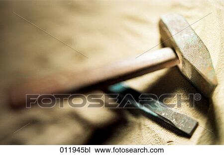 still life of hammer and chisel View Large Photo Image Stock Image - still life of hammer and chisel. Fotosearch