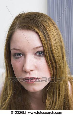 portrait of crying teenage girl with smeared make-up View Large Photo Image Stock Image - portrait of crying teenage girl with smeared make-up. Fotosearch