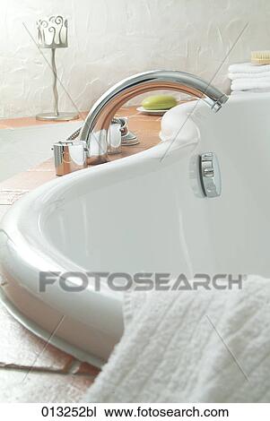 Halasz + Burow, artificial light, bath, bathroom, bathrooms, cleanliness View Large Photo Image Stock Image - Halasz + Burow, artificial light, bath, bathroom, bathrooms, cleanliness. Fotosearch