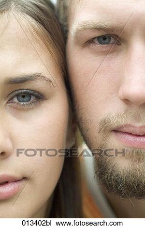 close-up portrait of young couple View Large Photo Image Stock Image - close-up portrait of young couple. Fotosearch