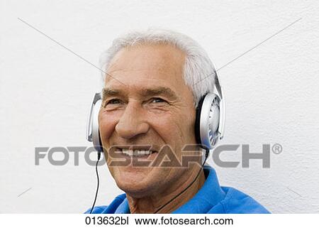 content looking man listening to music View Large Photo Image Stock Image - content looking man listening to music. Fotosearch