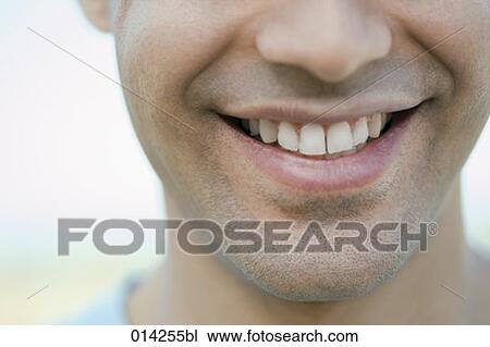 detail of young man smiling View Large Photo Image Stock Image - detail of young man smiling. Fotosearch