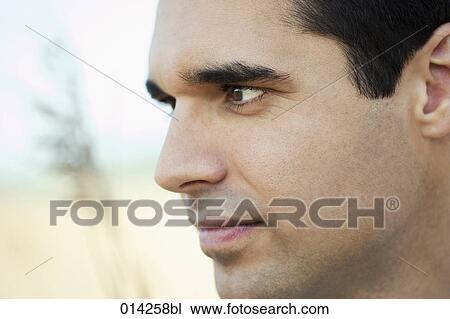 face of young man in profile View Large Photo Image Stock Image - face of young man in profile. Fotosearch