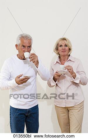 mature couple having coffee break View Large Photo Image Stock Image - mature couple having coffee break. Fotosearch